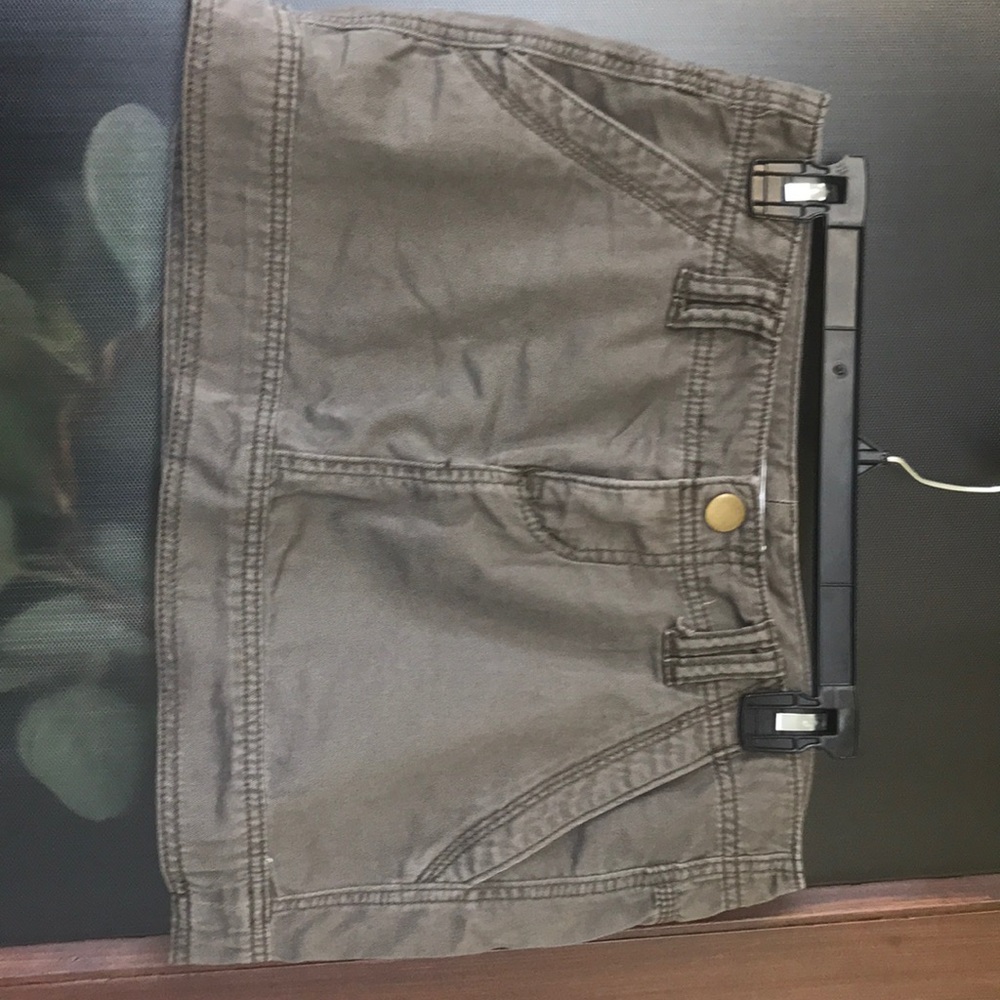 Express mini skirt brown pockets size 4